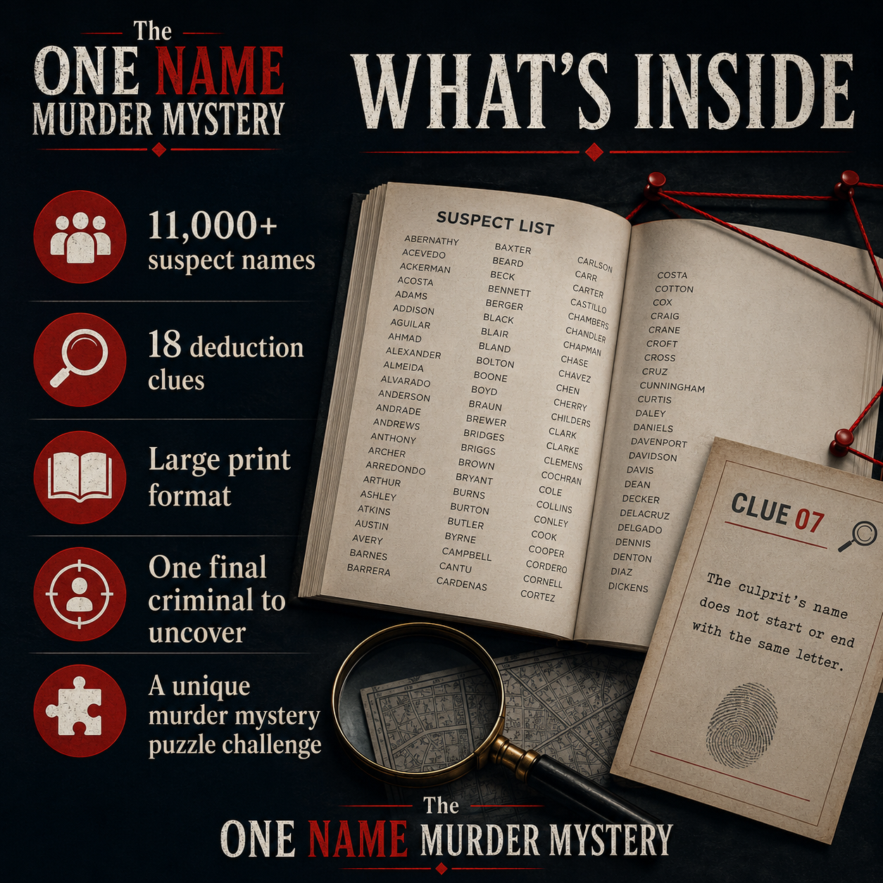 The One Name Murder Mystery