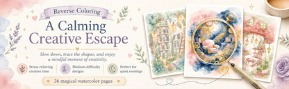 Enchanted Libraries Reverse Coloring Book Vol. 3