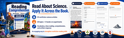 Reading Comprehension: Science Nonfiction – Grade 6, Volume 4