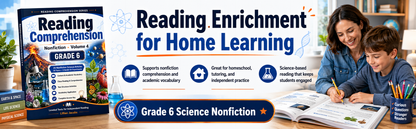 Reading Comprehension: Science Nonfiction – Grade 6, Volume 4