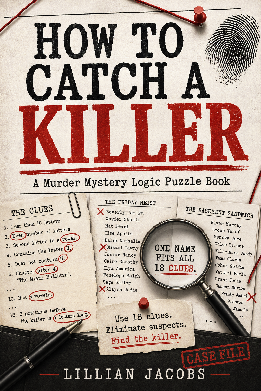 How to Catch a Killer: A Murder Mystery Logic Puzzle PDF for Adults