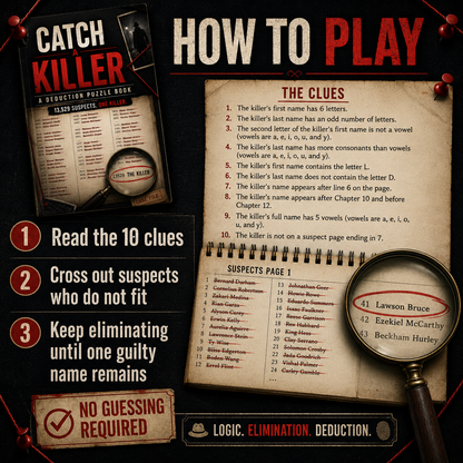 Catch a Killer: A Deduction Puzzle Book