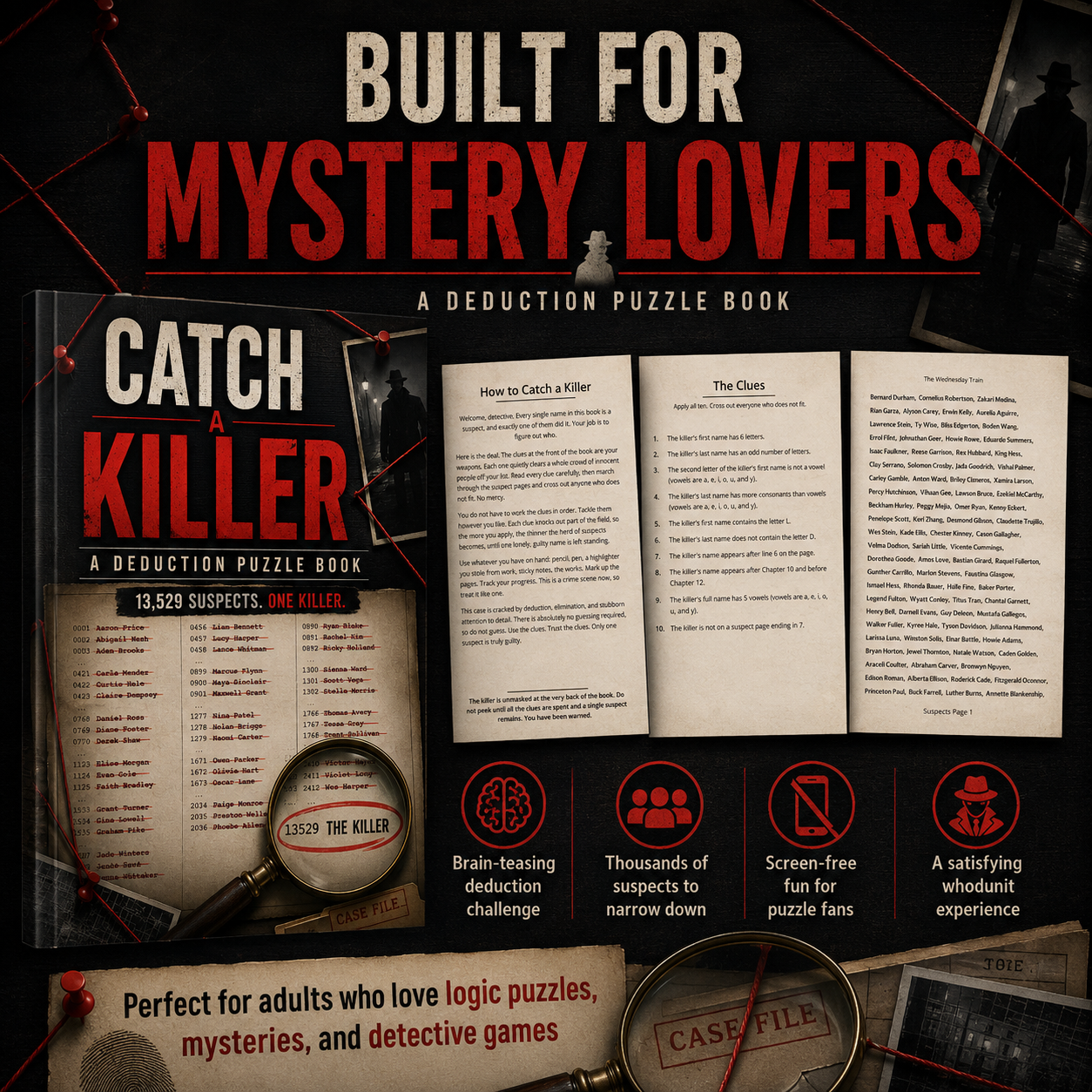 Catch a Killer: A Deduction Puzzle Book