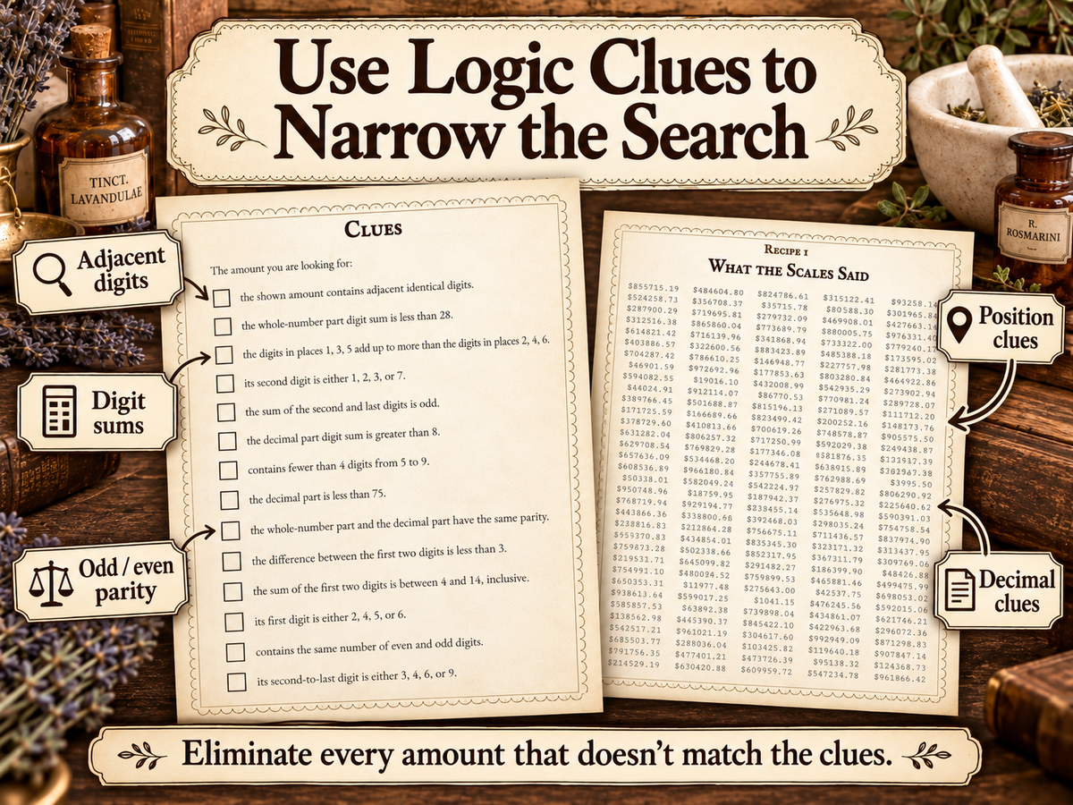 Apothecary Mystery Number Search Puzzle Book for Adults | Challenging Logic Puzzles and Detective Brain Teaser