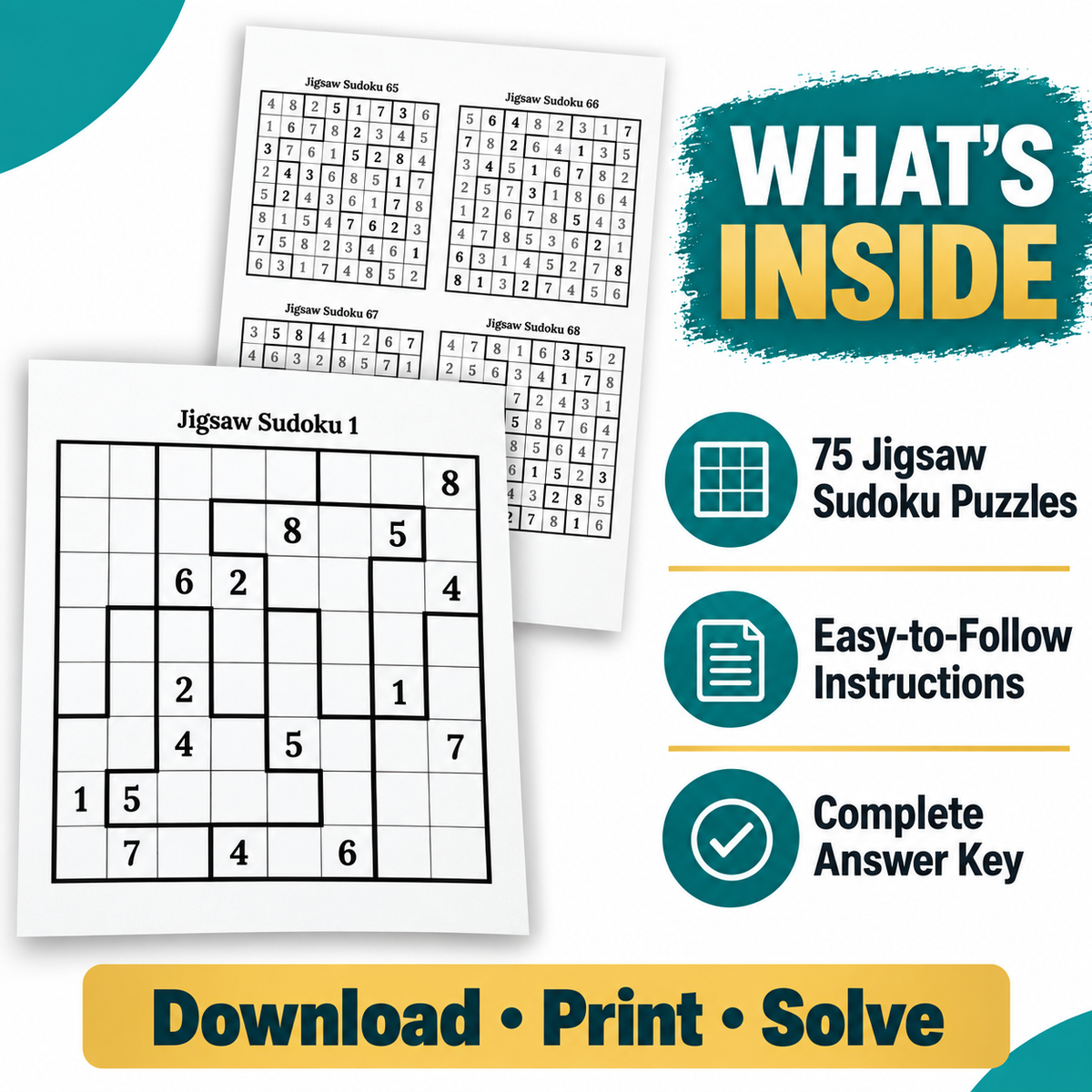 Jigsaw Sudoku - September Freebie