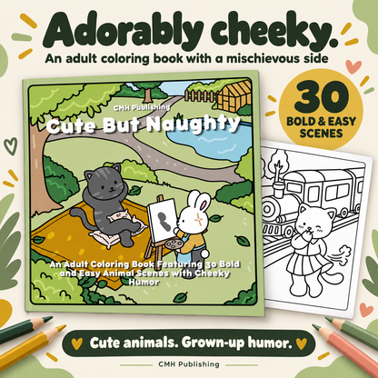 Cute but Naughty: An Adult Coloring Book