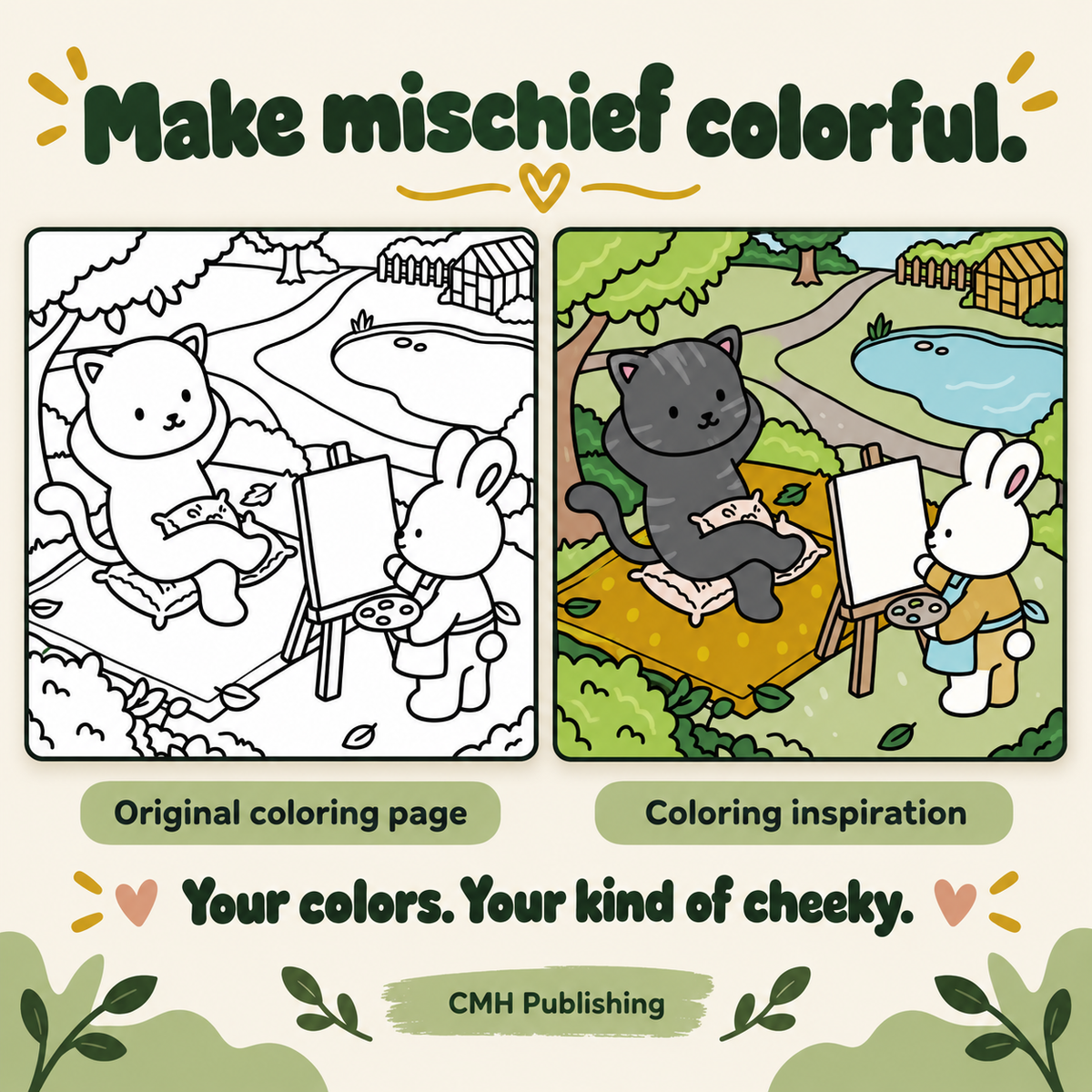 Cute but Naughty: An Adult Coloring Book