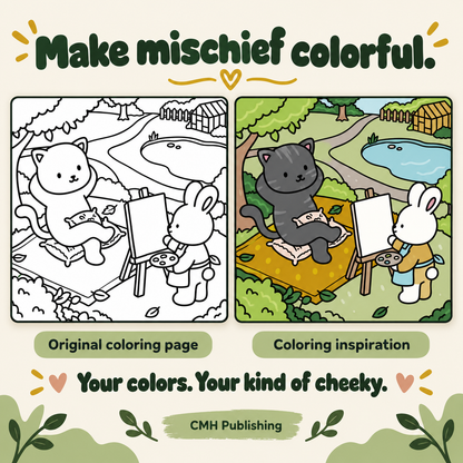 Cute but Naughty: An Adult Coloring Book