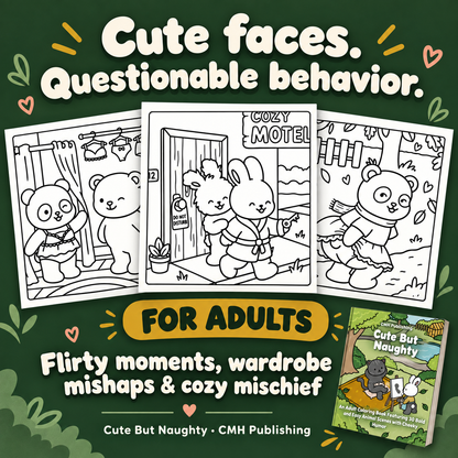 Cute but Naughty: An Adult Coloring Book