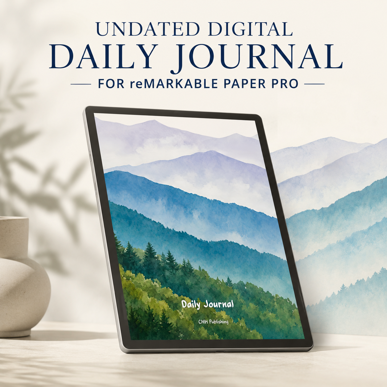 Digital Daily Journal for reMarkable Paper Pro – Undated Hyperlinked Journal with 366 Daily Pages and 250 Guided Prompts