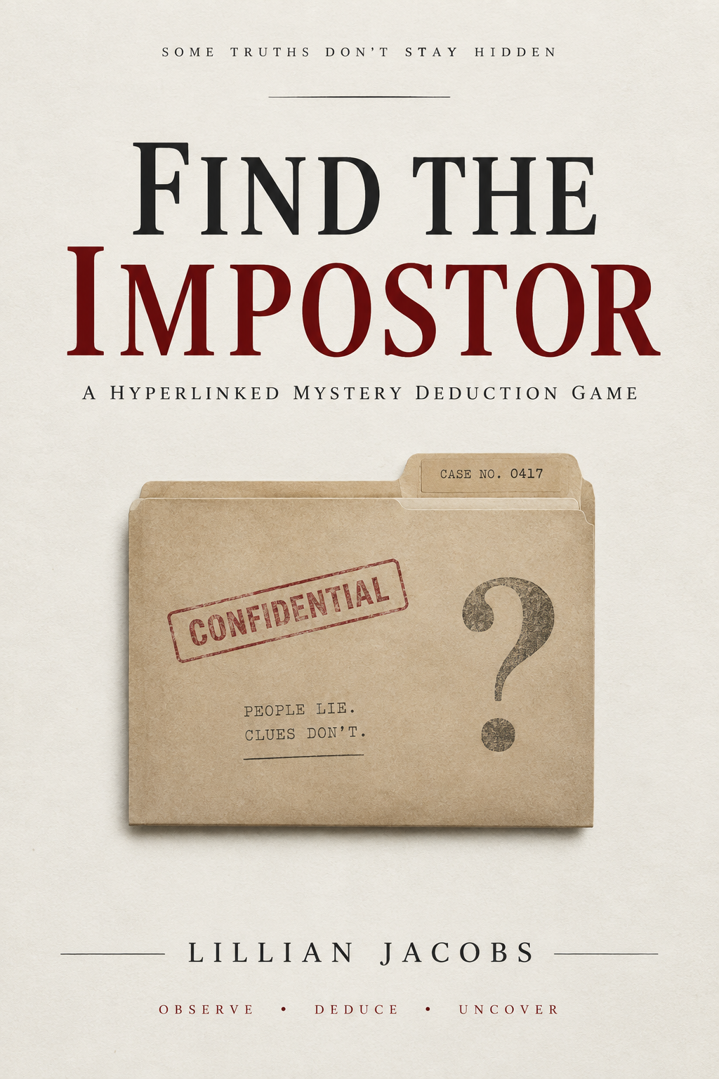 Find the Impostor Interactive Mystery Game