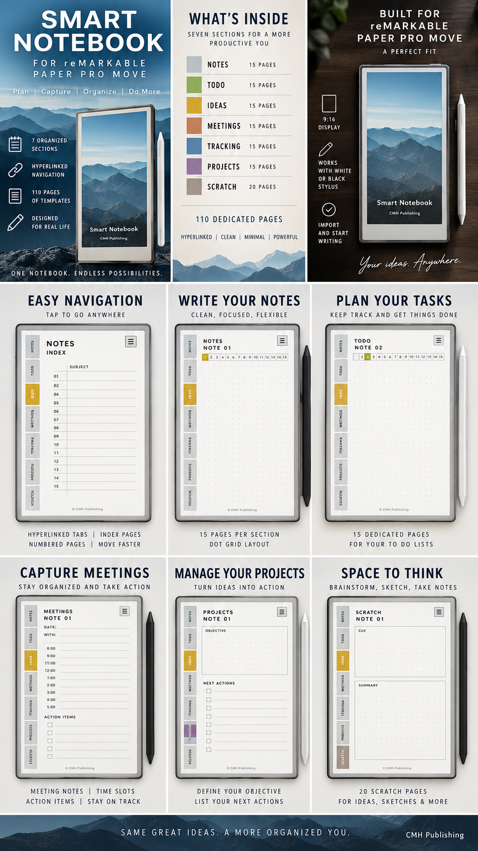 reMarkable Paper Pro Move Smart Notebook