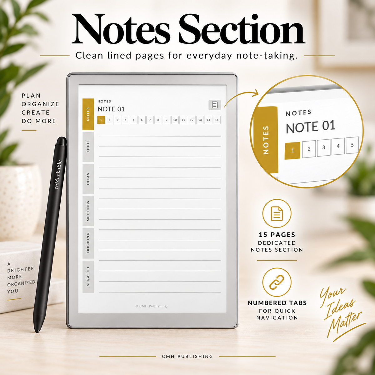 reMarkable Paper Pro Move Smart Notebook