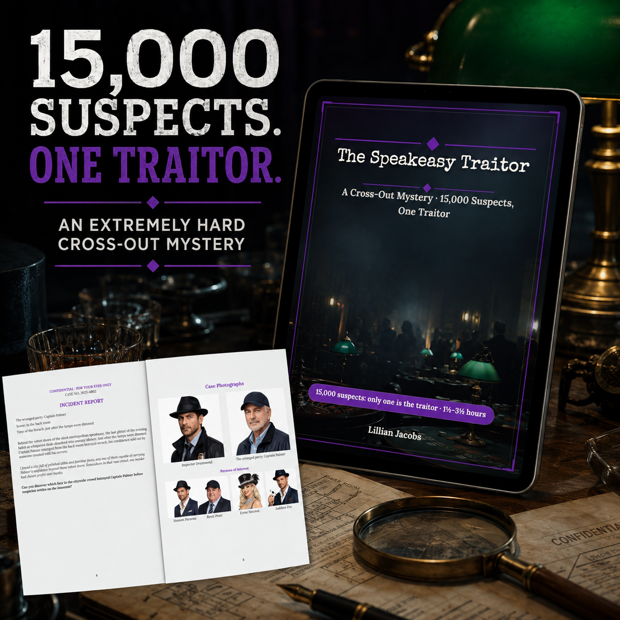 The Speakeasy Traitor - One Name Digital PDF Puzzle Book