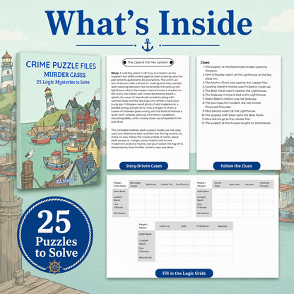 Crime Puzzle Files - Murder Cases