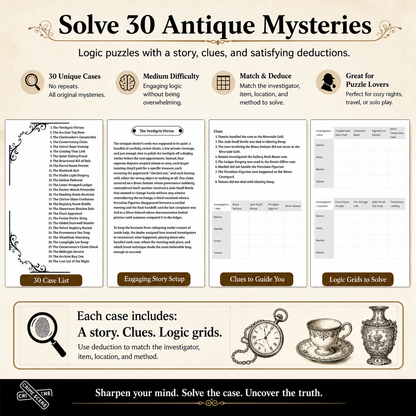 Crime Puzzle Files: Antique Mysteries
