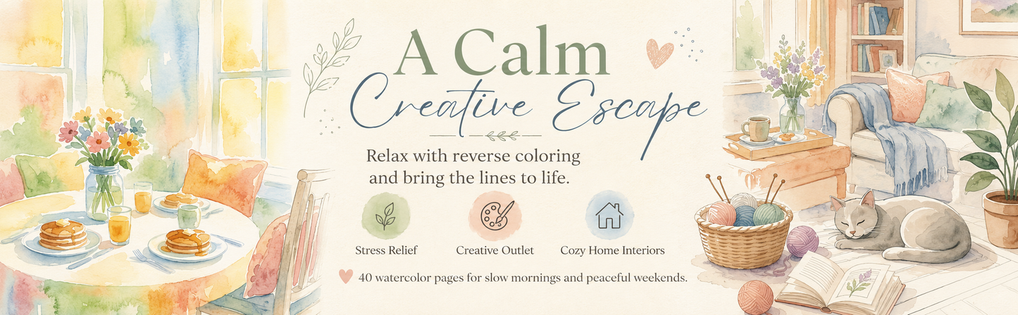 Hygge Slow Weekends Reverse Coloring Book: Volume 2 PDF
