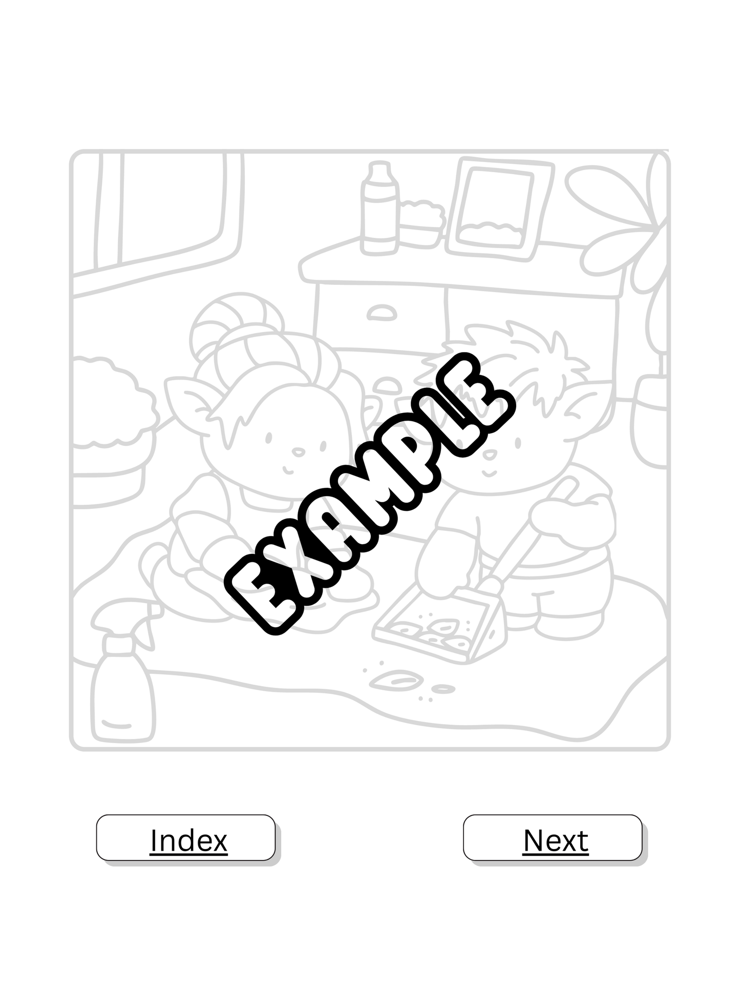 Interior preview from 'Happy Orcs Tracing Book for Kindle Scribe' — digital tracing book by Lillian Jacobs
