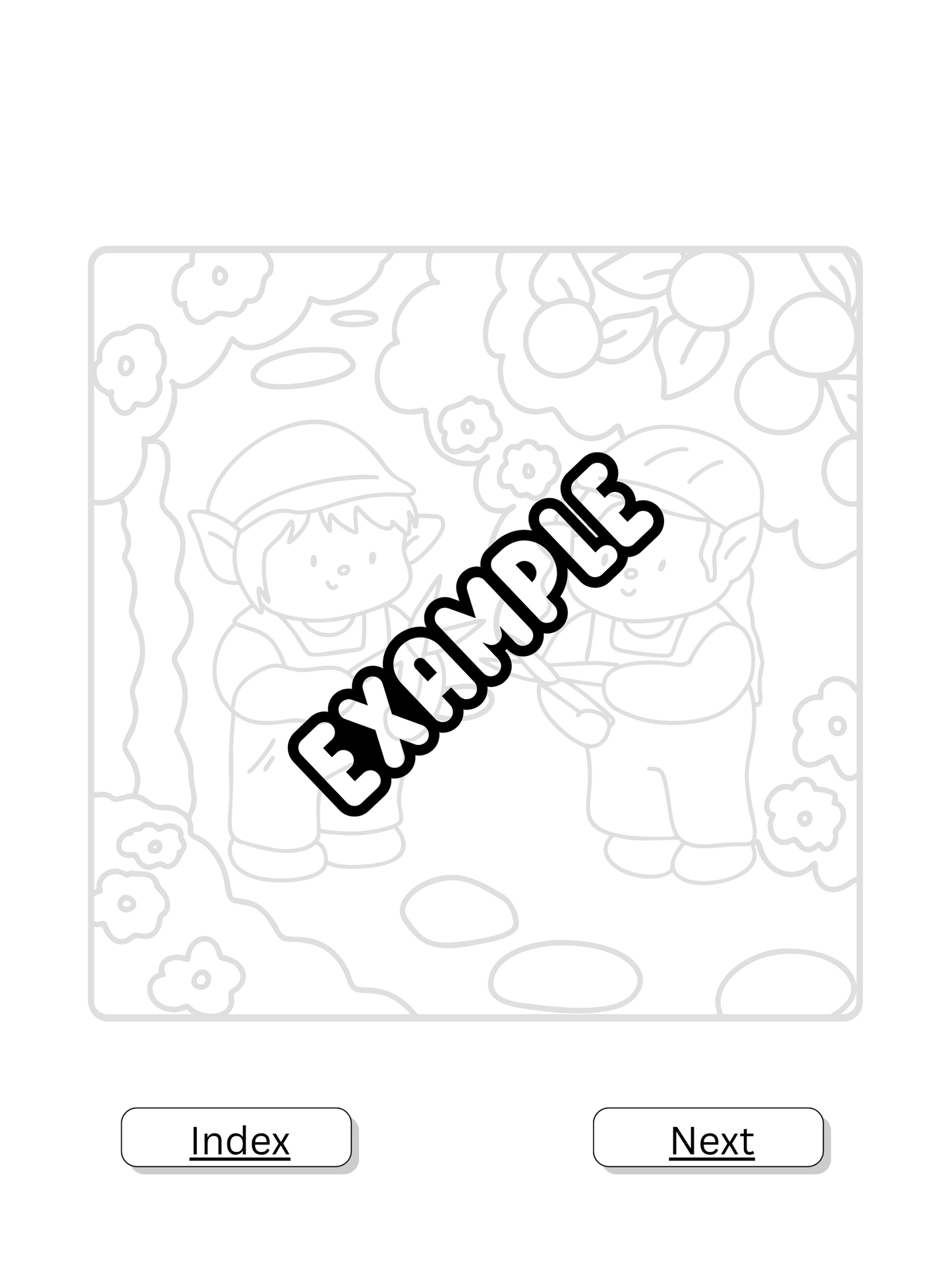 Black and white illustration with 'EXAMPLE' text overlay on a white background