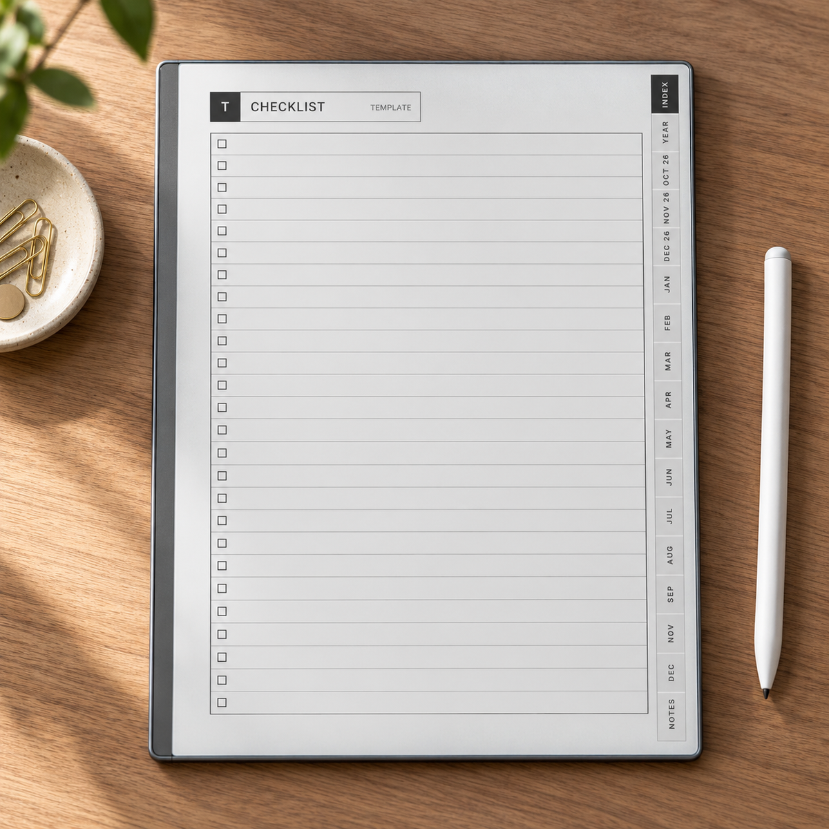 2026–2027 reMarkable Paper Pure Planner | 15-Month Daily & Weekly Digital Planner