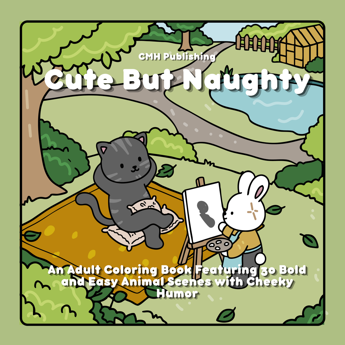 Cute but Naughty: An Adult Coloring Book