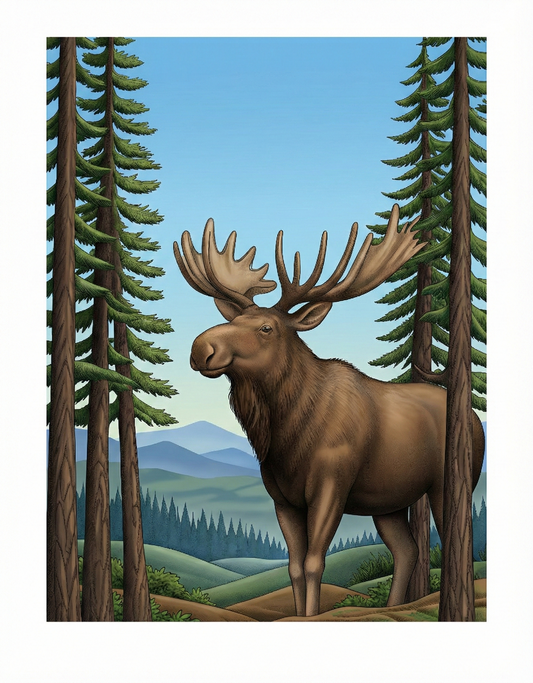 Majestic Woodland Creatures Coloring Book, PDF Version