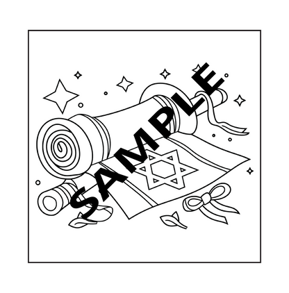 Bold and Easy Hanukkah Coloring Book | 31 Big and Simple Designs | Instant PDF Digital Download