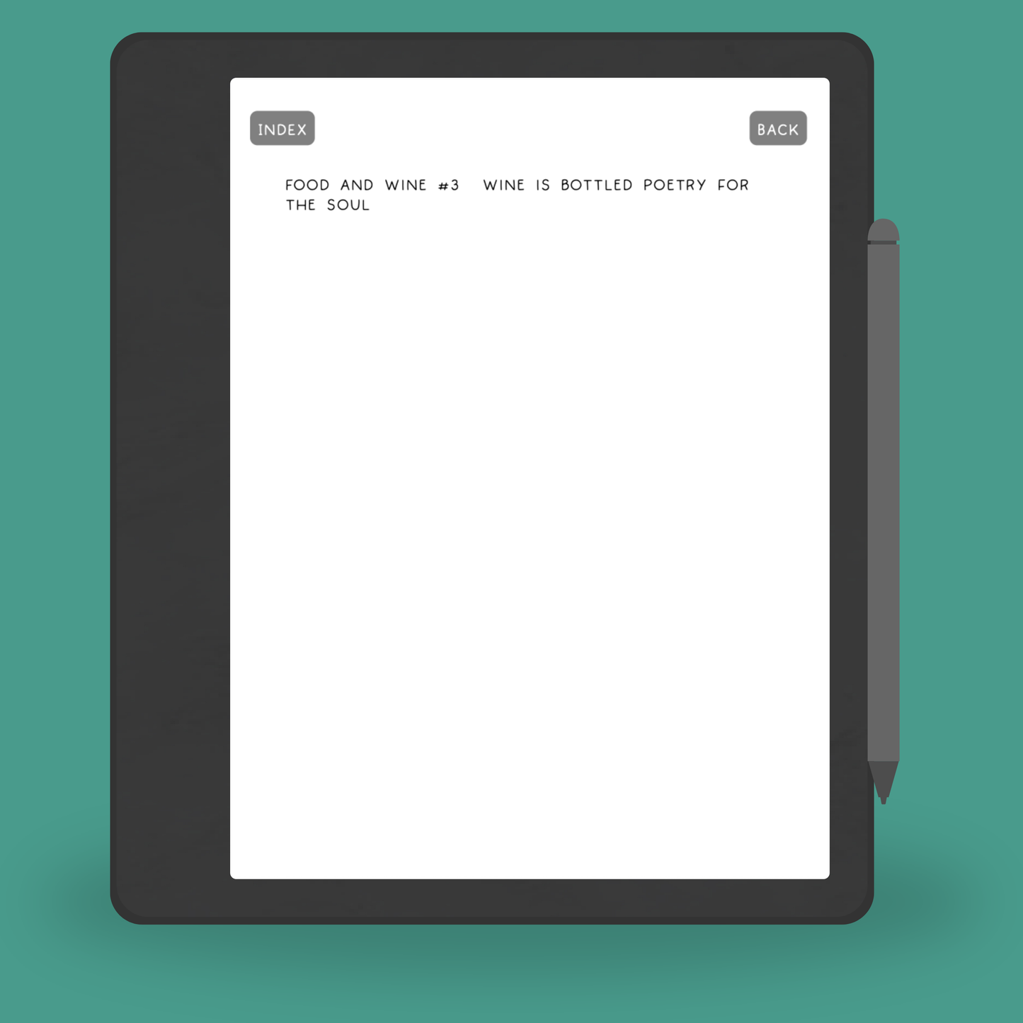 Cryptogram Puzzle Book for Kindle Scribe | 80 Food & Wine Phrase Puzzles | Hyperlinked PDF with Solutions