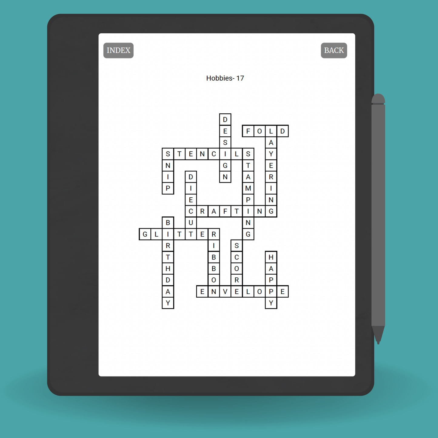 Kindle Scribe Puzzle Book PDF – 200 Word Fill-In