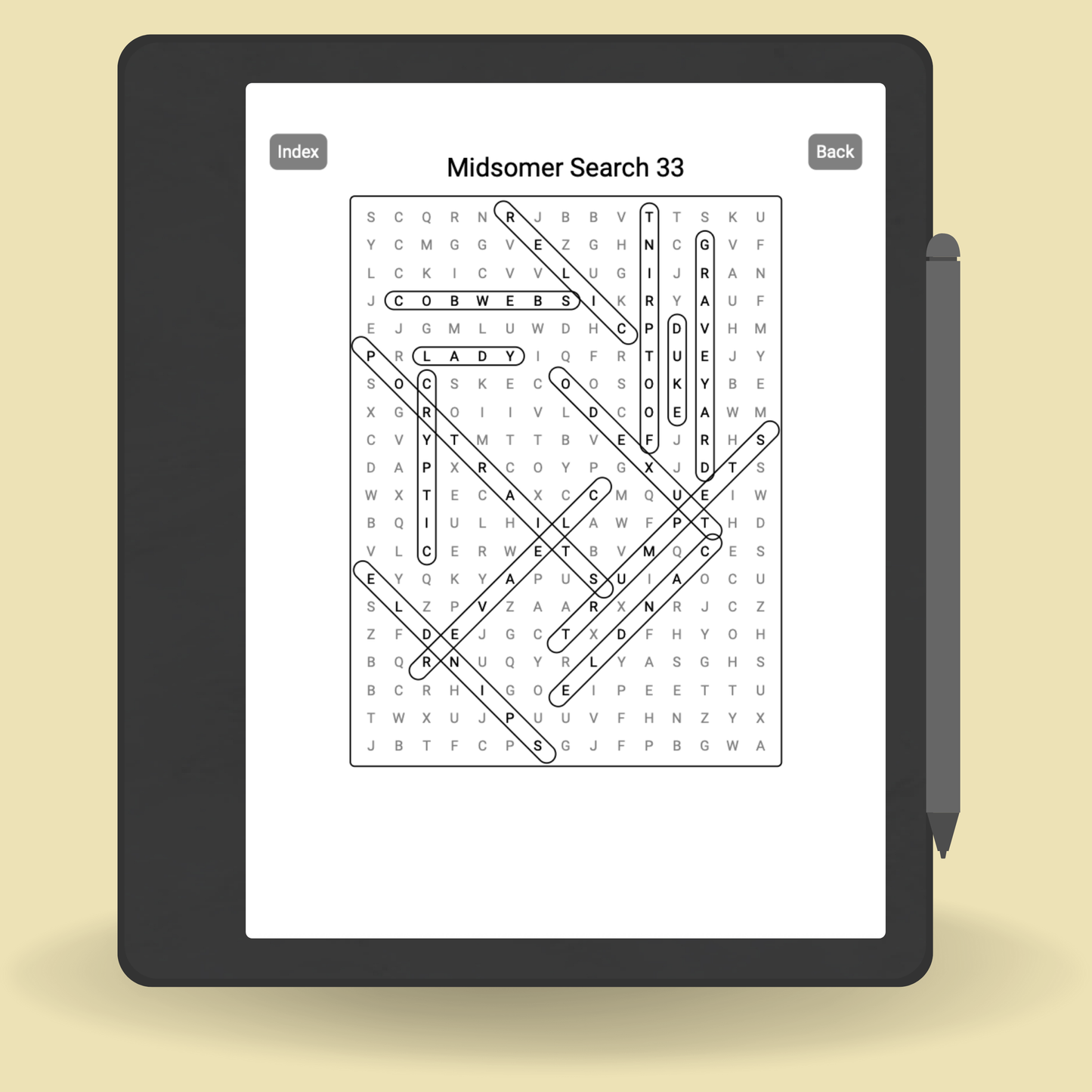 Midsomer Murders Inspired Word Search eBook