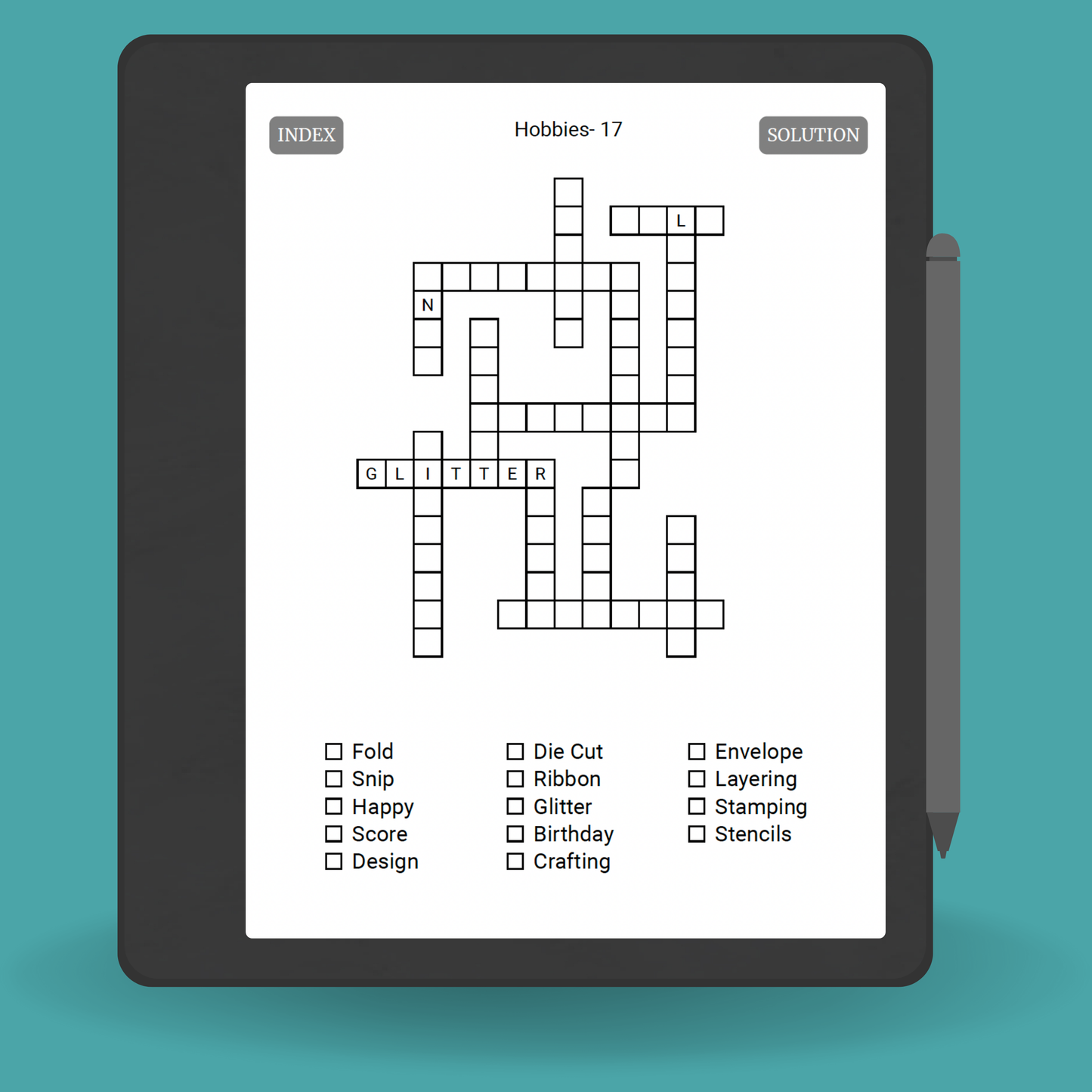 Kindle Scribe Puzzle Book PDF – 200 Word Fill-In