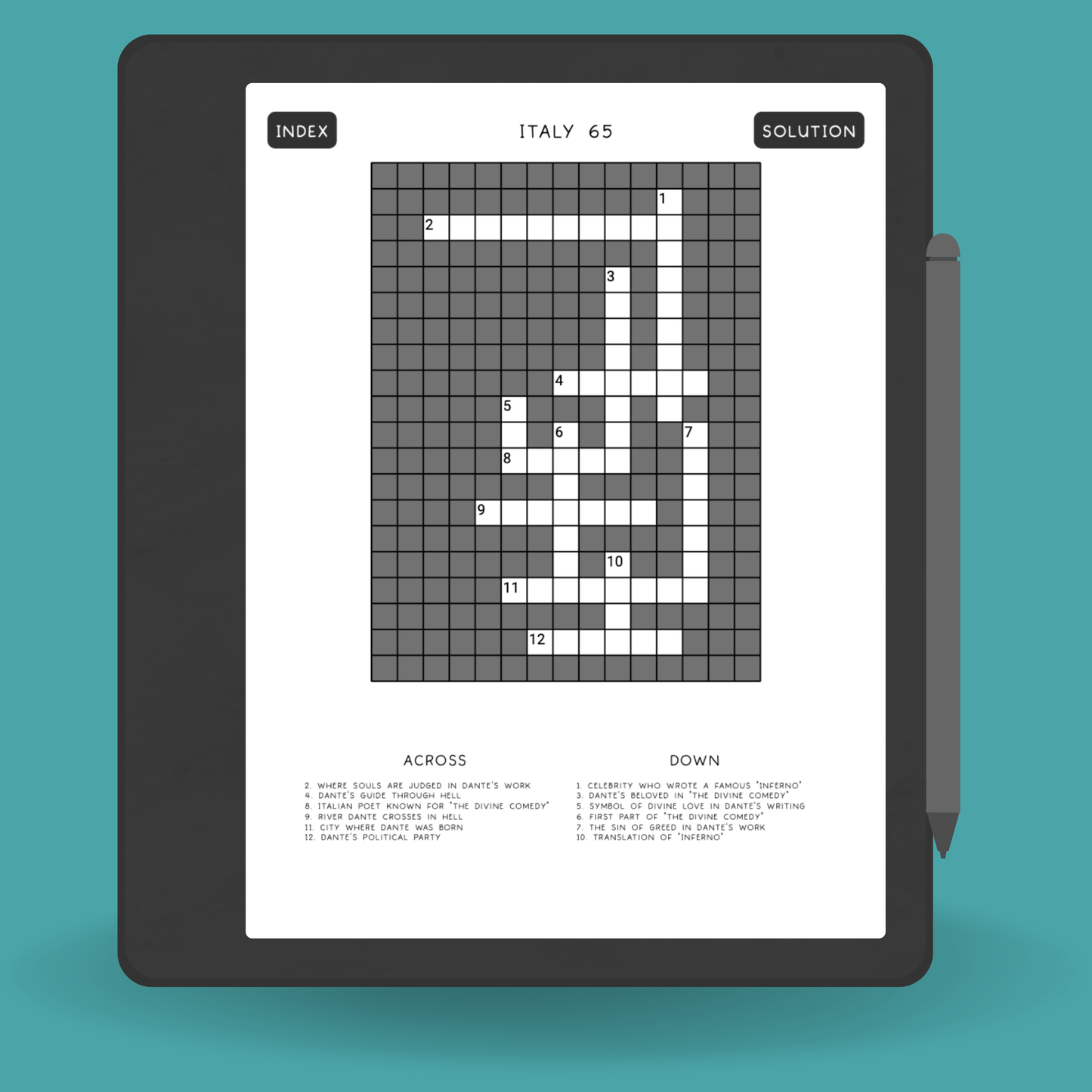 Italy Crossword Puzzle Book PDF – 90 Interactive Puzzles with Solutions
