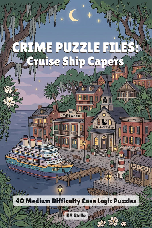 Crime Puzzle Files - Cruise Ship Capers, 40 Logic Puzzles