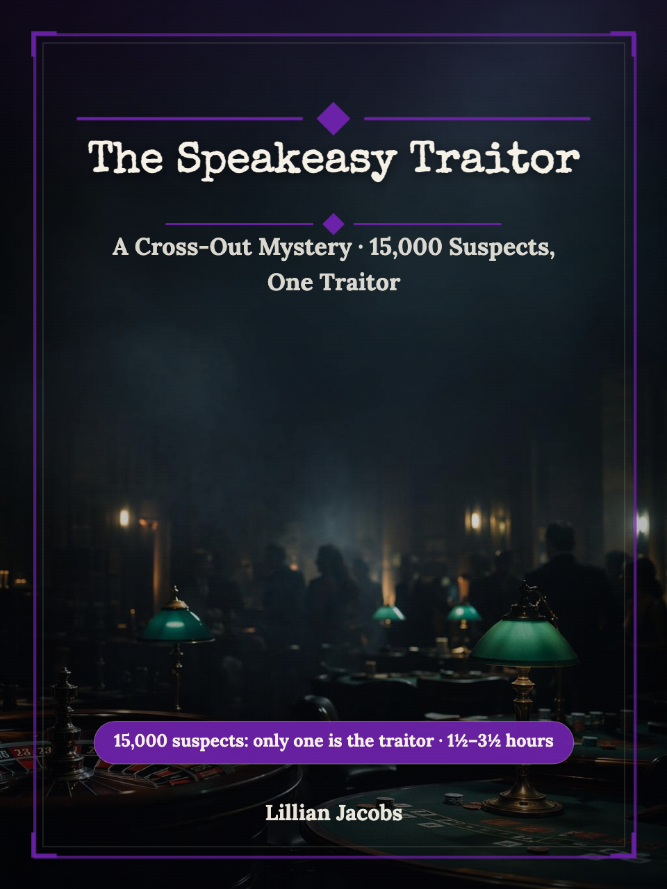 The Speakeasy Traitor - One Name Digital PDF Puzzle Book