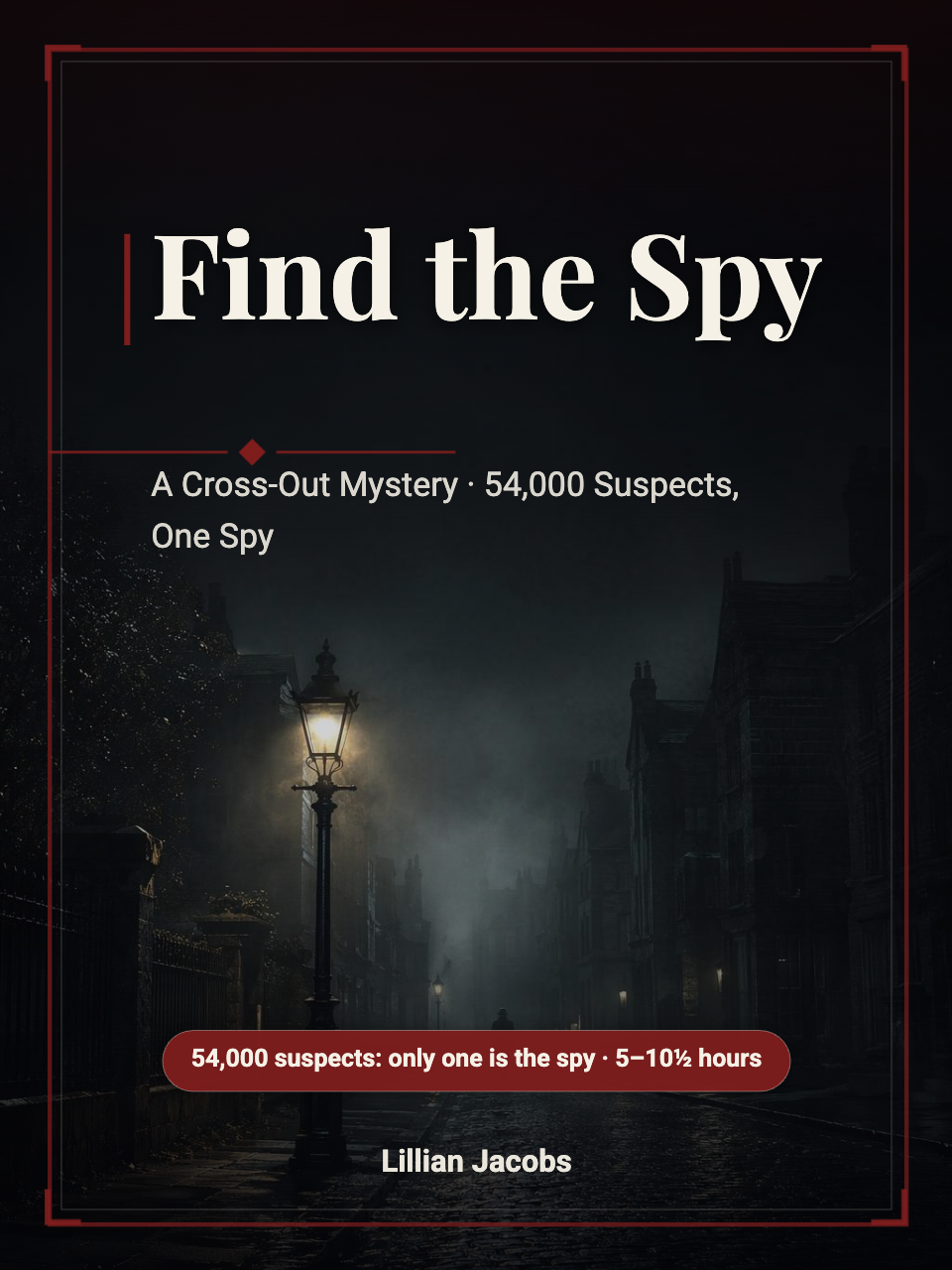 Find the Spy Mystery Puzzle: 54,000 Suspect Logic Game