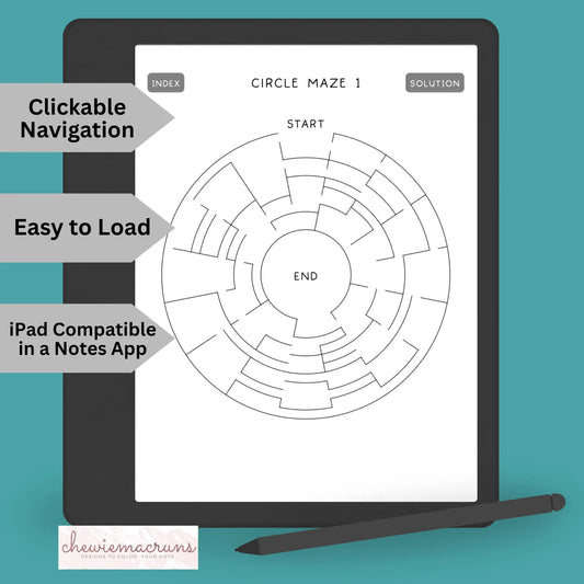 Circular Mazes PDF for Kindle Scribe