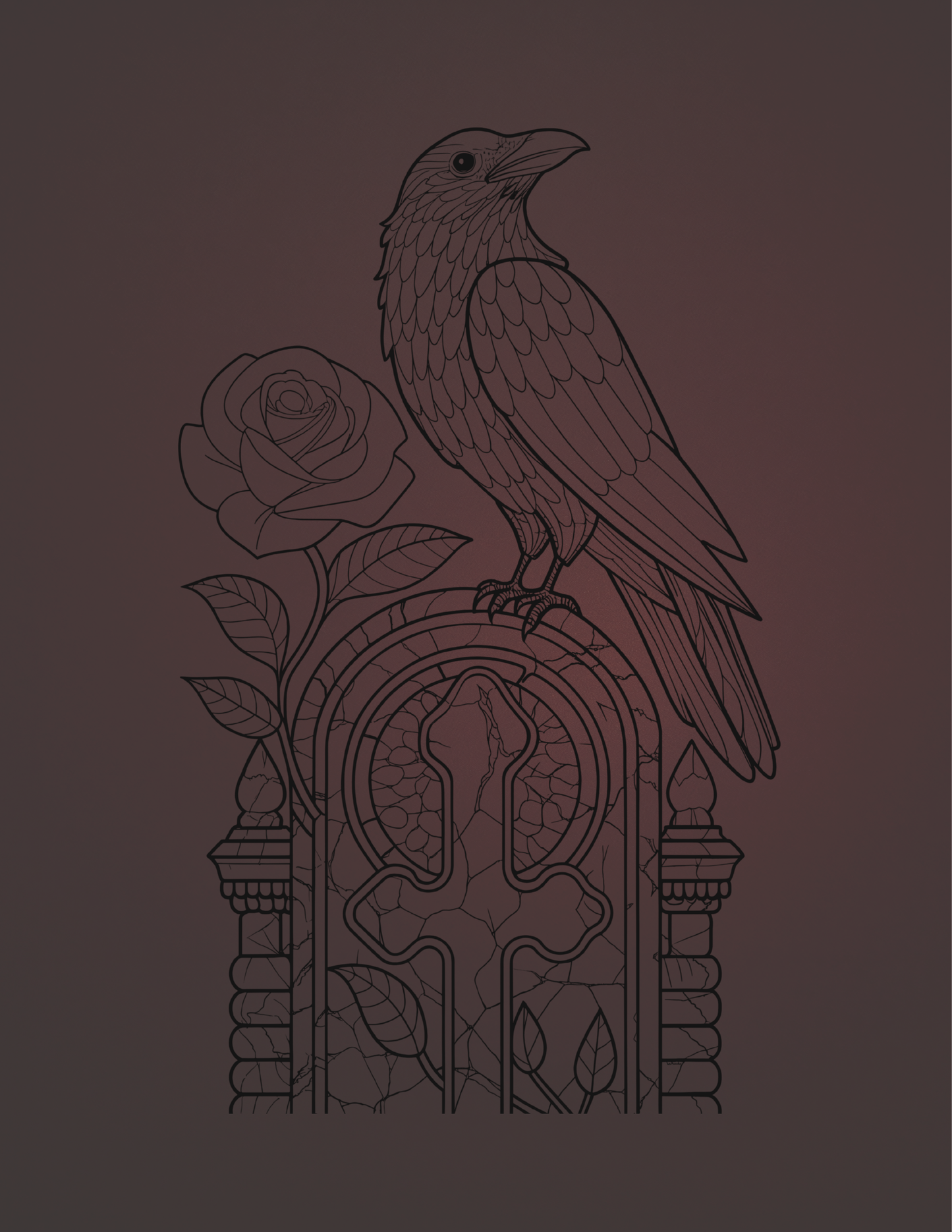 Gothic Ink Tracing Book