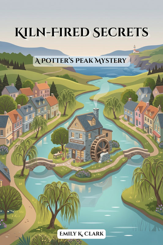 Cover of 'Kiln-Fired Secrets: A Potter's Peak Mystery' — cozy mystery novel by Emily K. Clark