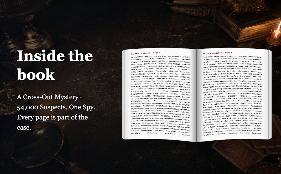 Find the Spy Mystery Puzzle: 54,000 Suspect Logic Game