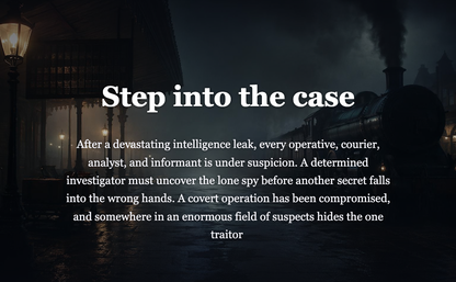 Find the Spy Mystery Puzzle: 54,000 Suspect Logic Game