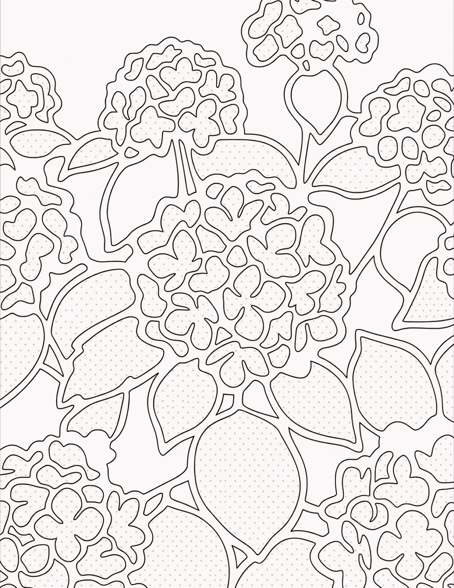Color the Dots: Potted Plants, A One-Color Guided Coloring Book
