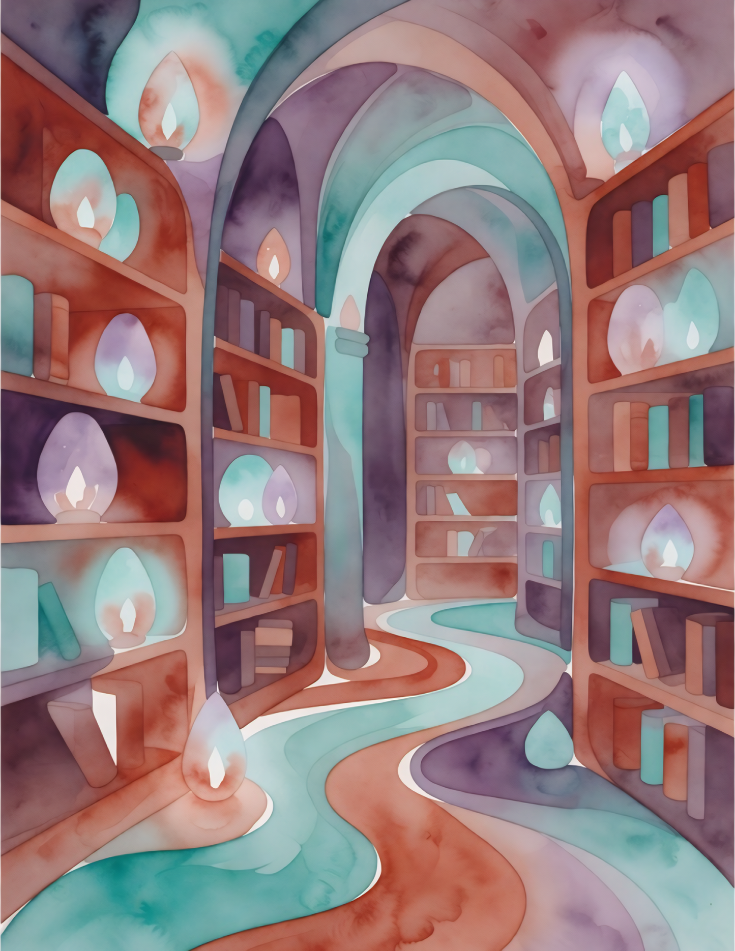 Enchanted Libraries: A Beginner-Friendly Reverse Coloring Book