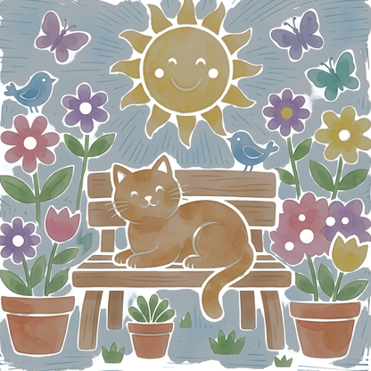 Cute Animal Reverse Coloring Book