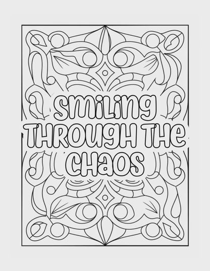 The Sarcastic Woman Daily Thoughts Coloring Book