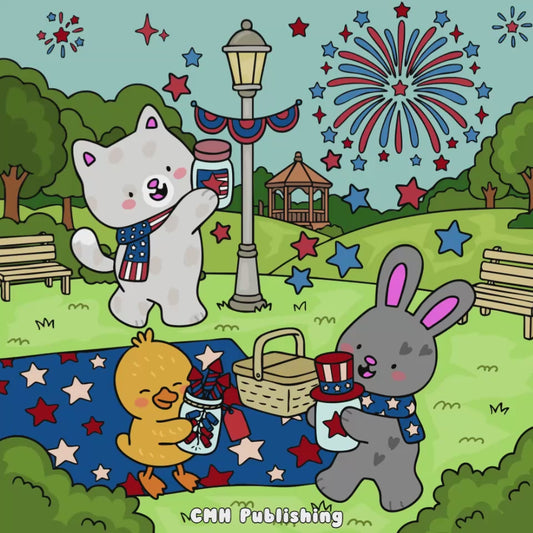 July Fourth Celebration Free Coloring Pages