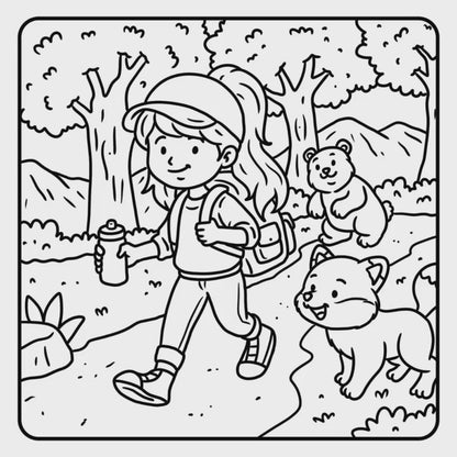 Cozy Sports Girl Moments Coloring Book, Relaxing and Simple Cute Girl Life Featuring Sport Activities and Sweet Outdoor Scenes